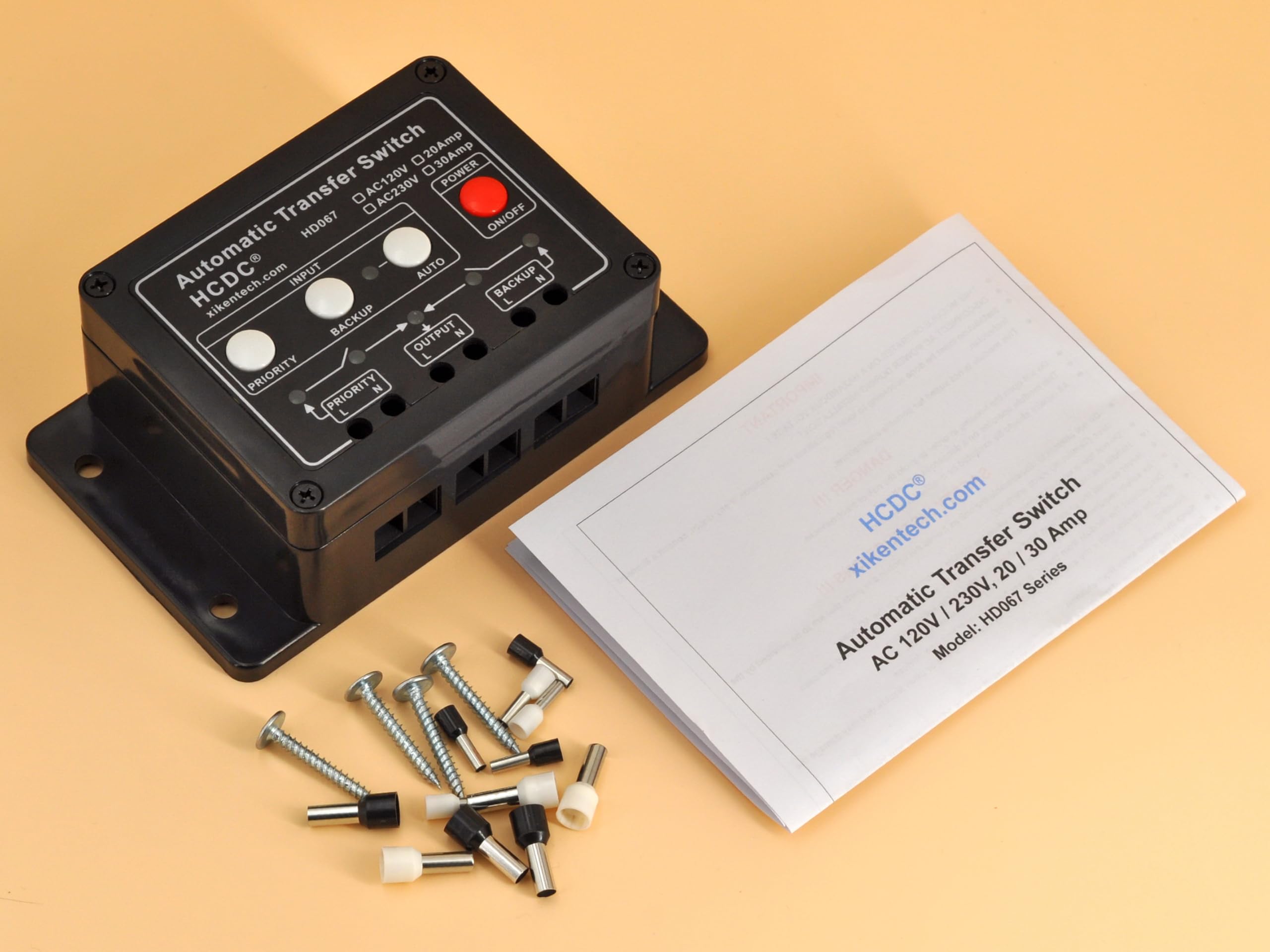 A-family様 Automatic Transfer Switch, AC120V 20Amp, ATS Auto Transfer Switch